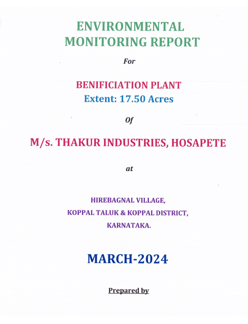 Environmental Clearance 2024